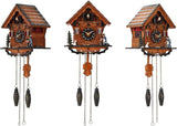 Kintrot Cuckoo Clock Traditional Black Forest Clock Antique Wooden Pendulum Quartz Wall Clock