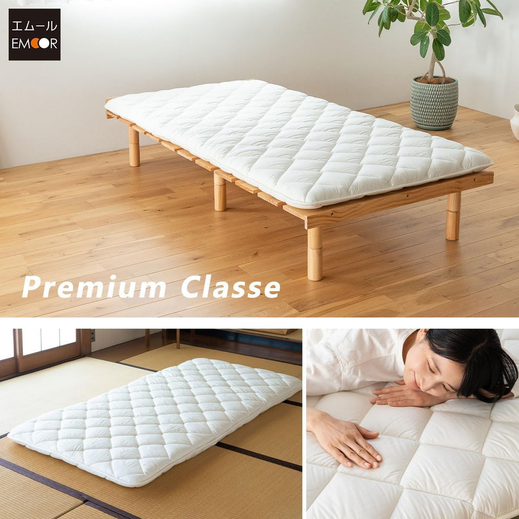 Japanese Futon Mattress Premium Twin, Floor Sleeping Mat Tatami Shikibuton Igusa Natural Cotton