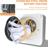 Portable Washer and Dryer Combo Set, 17Lbs Full-Automatic Washing Machine and 1.8 Cu.Ft Portable Clothes Dryer