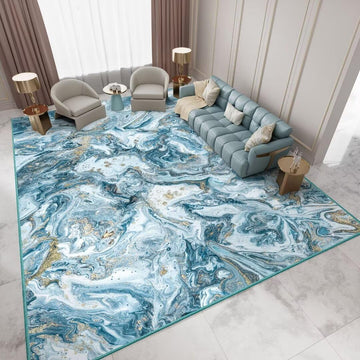 Washable Area Rug 5x7 - Artistic Style Modern Rug