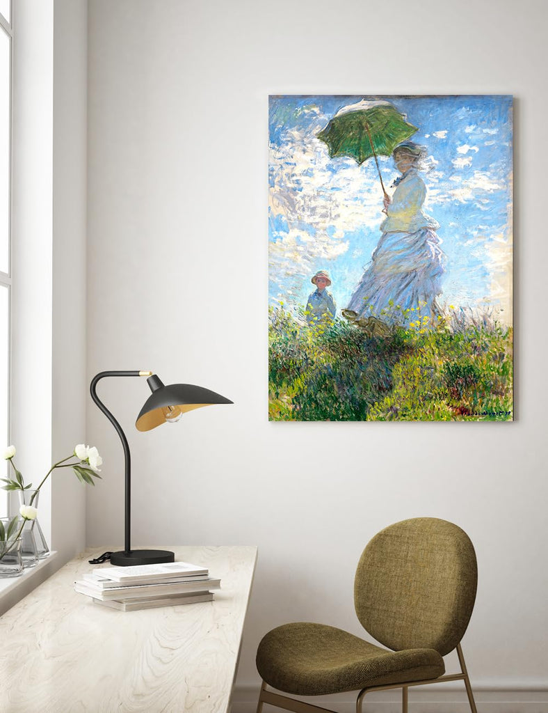Claude Monet Canvas Wall Art, Woman with a Parasol, 40x30''