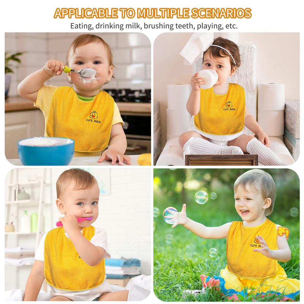 3 Pack Baby Bibs for Girls or Boys, Toddler Bibs for Feeding