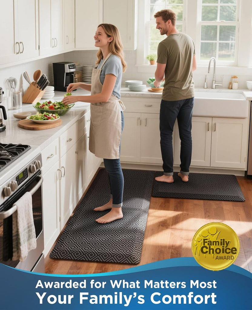 Kitchen Mats for Floor,3/4 inch Thick,20x32 Anti Fatigue Cushioned Mat,Kitchen Rugs,Waterproof,Comfort Ergonomic