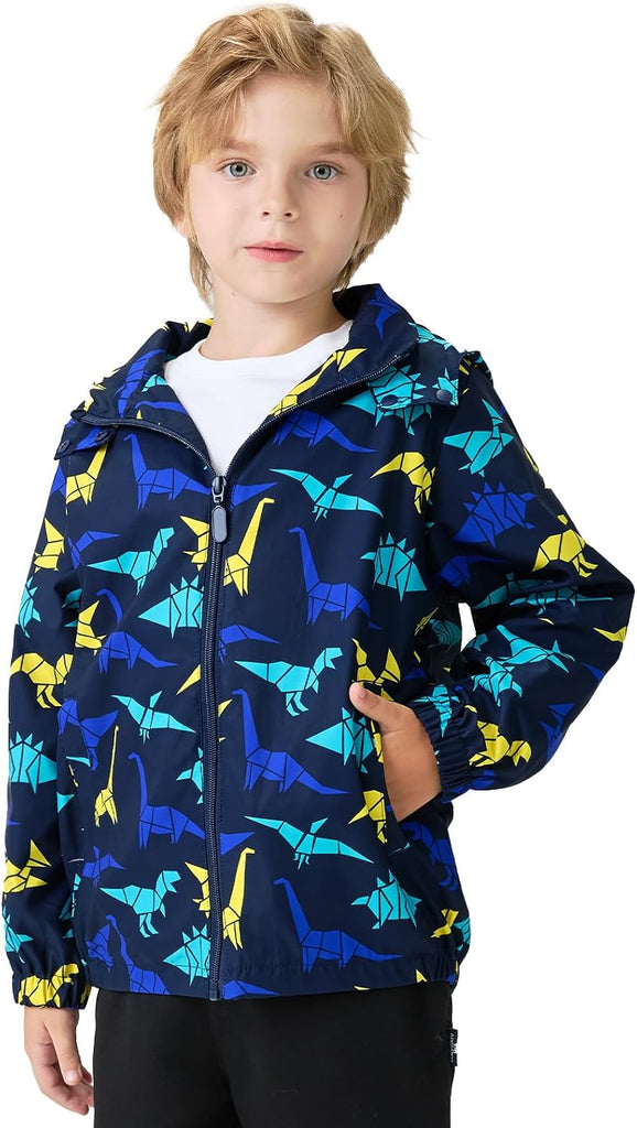 Boys Girls Soft lining Hooded Rain Jacket