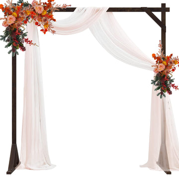 Wooden Wedding Arch Frame Square Wood 7.2ft
