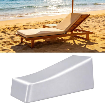 Patio Chaise Lounge Cover Waterproof Heavy Duty 420D Oxford Fabric, 78"L x 34"W x 32"H Outdoor Lounge Chair Cover