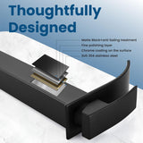 Vessel Sink Faucet, Tall Waterfall Bathroom Faucet, Single Handle One Hole Mixer Bowl Tap with Large Rectangular Spout
