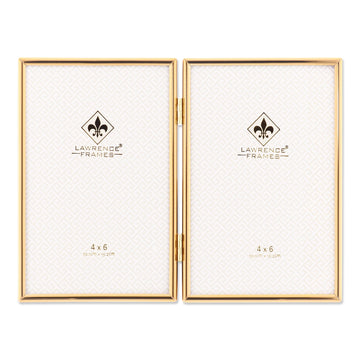 Metal Frame, Simply, Gold, 4x6 Double