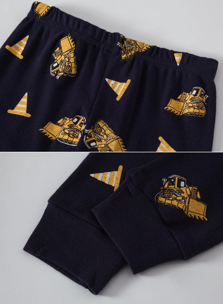 Bety Boys 4 Pieces Cotton Pajamas Toddlers Long Sleeve 24M
