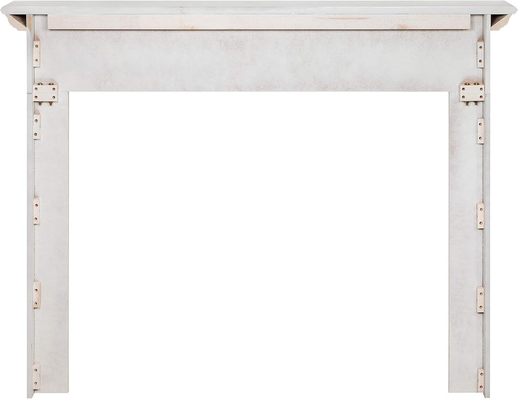 Furniture for Your Fireplace, Premium Grade A MDF Mantel Surround, Crisp White Paint, Interior Opening 48"