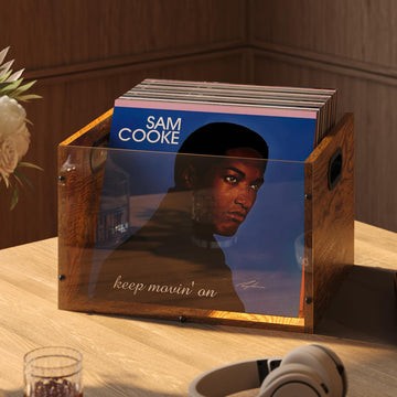Acrylic Vinyl Record Storage Crate, Visible Record Holder