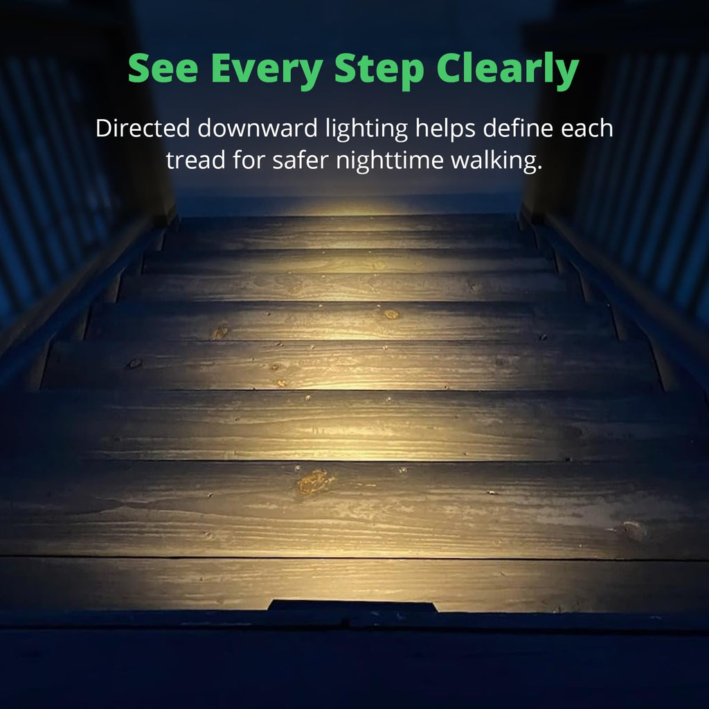 Low Voltage LED Linear Step Lights, Black