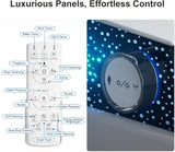 Smart Toilet with Bidet Built in, One Piece Toilet with Auto Soft Open&Close Lid&Seat, Foot Sensor, Auto Flush