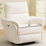 Oversized Power Recliner Chair Swivel Glider with Massage and Heat