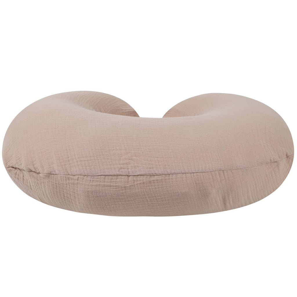 Muslin Nursing Pillow Cover, 100% Cotton, Soft & Breathable, Blush