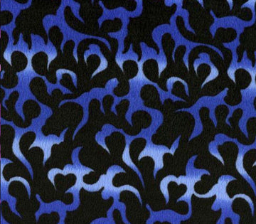 Velboa Fabric Faux Fake Fur Fire Flame Royal Blue / 60" Wide/Sold by the Yard