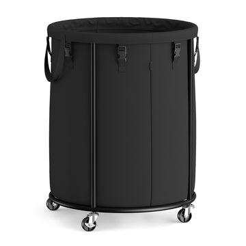 Laundry Basket with Wheels, Removable Liner Bag, 45 Gallon (170 L)