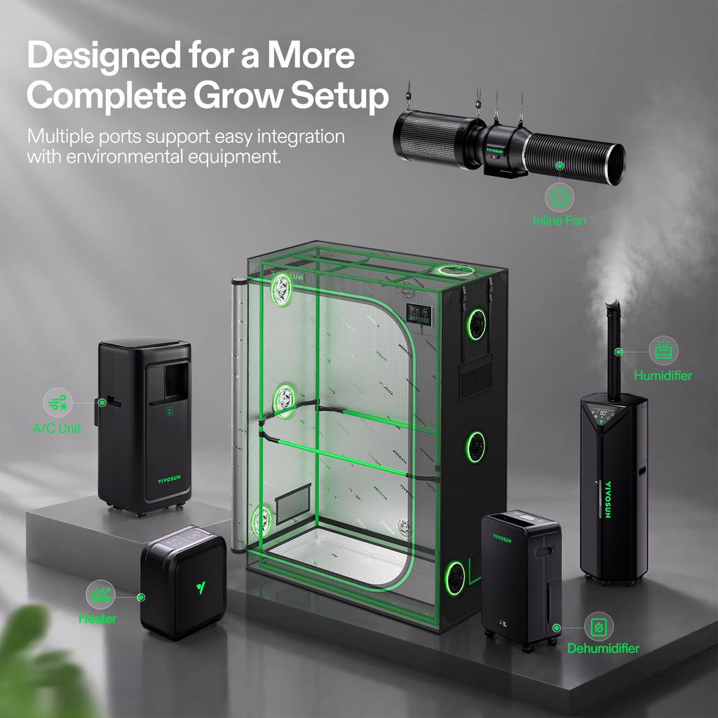 PRO Grow Tent 2x4 Indoor Grow Tents 24"x48"x 72" with High CFM Kit