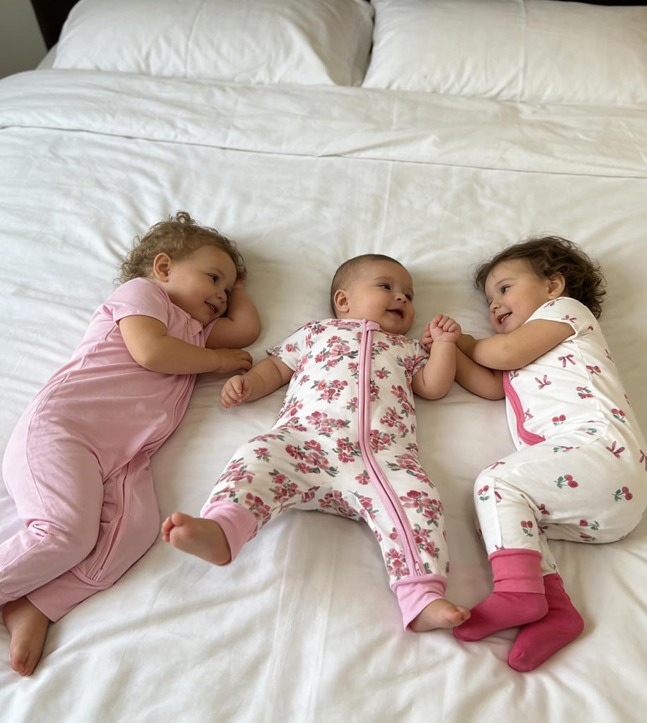 Short Sleeve Footless Pjs Zipper Romper Pack