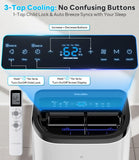 12,000 BTU Portable Air Conditioner Cools Up to 550 Sq.Ft, Auto