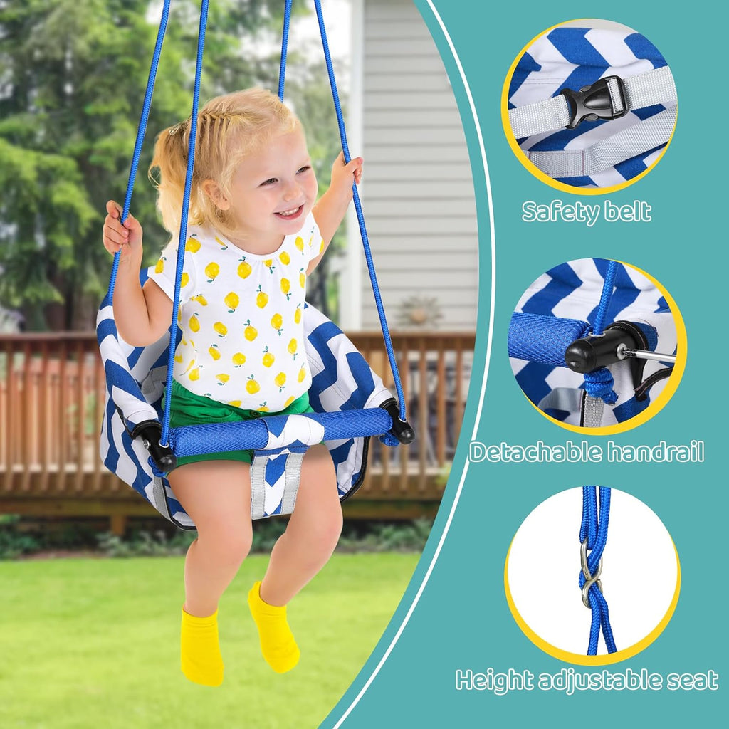2 in 1 Baby Jumper Swing, Toddler Swing 6 Months to 6 Years Black