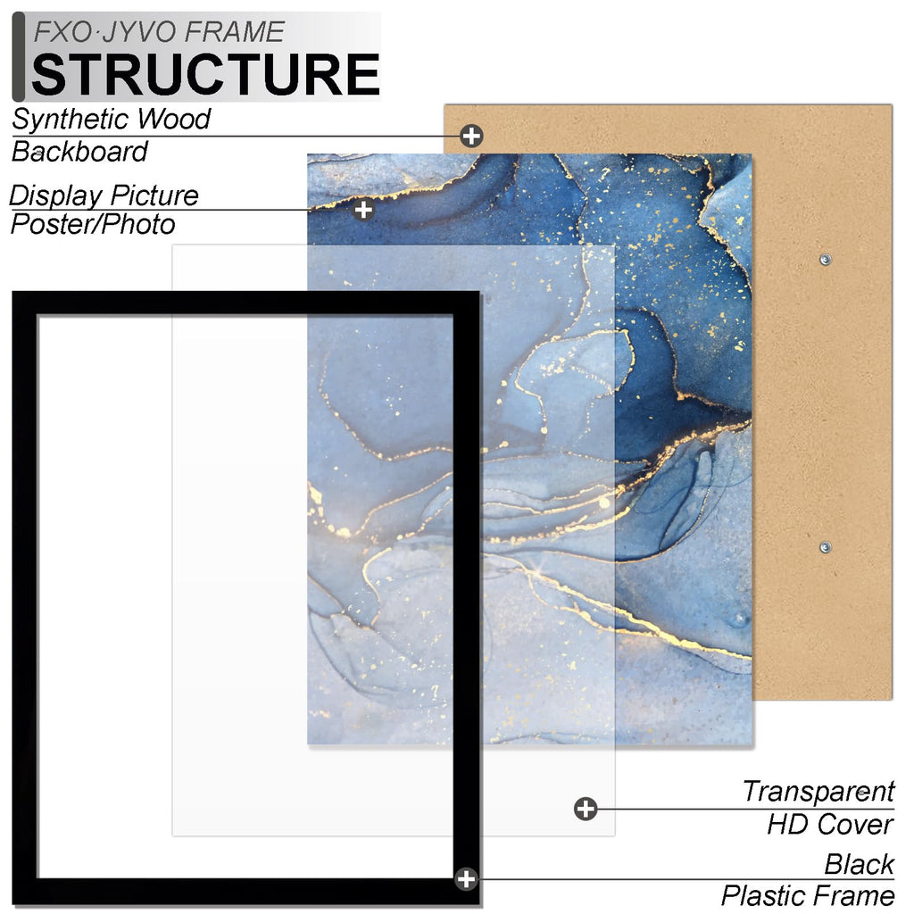 10x12 Picture Frame Set of 6 for Photo Poster Horizontally/Vertically