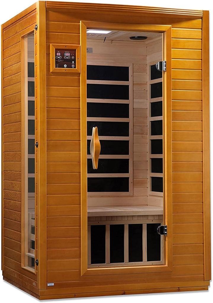 Andora 2-Person Low EMF FAR Infrared Sauna with Red Light Therapy & Bluetooth Speakers | Personal Indoor Spa for Home & Gym Ð Made from Canadian Hemlock A129-B002063VYY