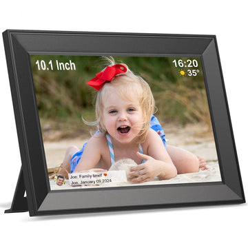 Frameo Digital Picture Frame WiFi 10.1Inch Digital Photo Frame Easy to use
