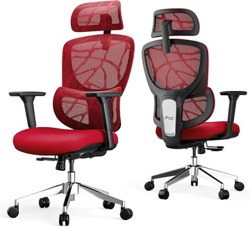 Ergonomic Office Chair Big & Tall Gaming Chair - High-Adjustable Lumbar Support, 4D Armrests, 2D Headrest, 90°~135°