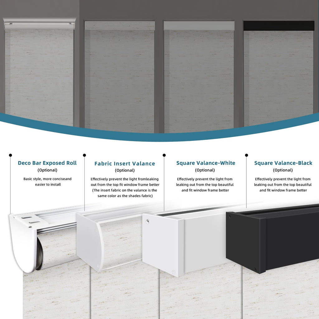 Motorized Roller Shades, Light Filtering Linen White