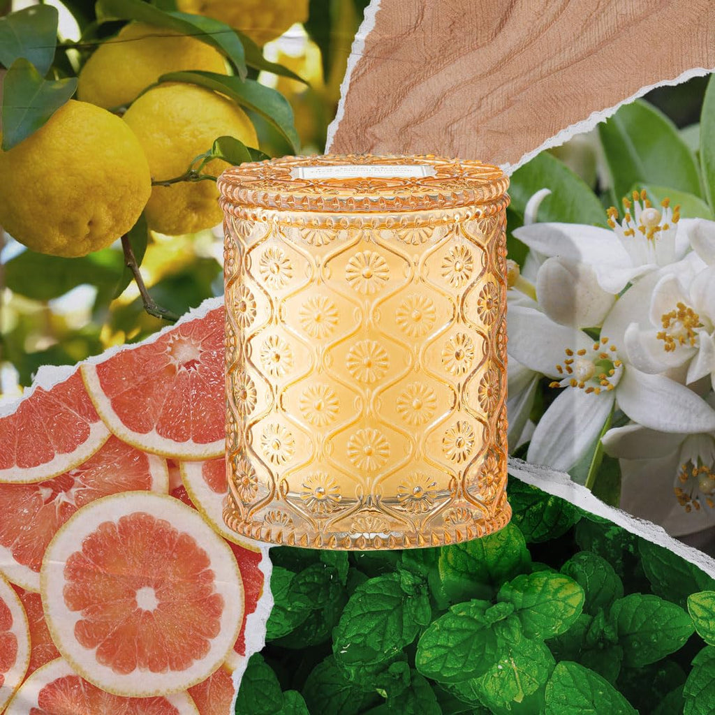 Yuzu Neroli Scented Candles, Natural Soy Wax 40 Hrs
