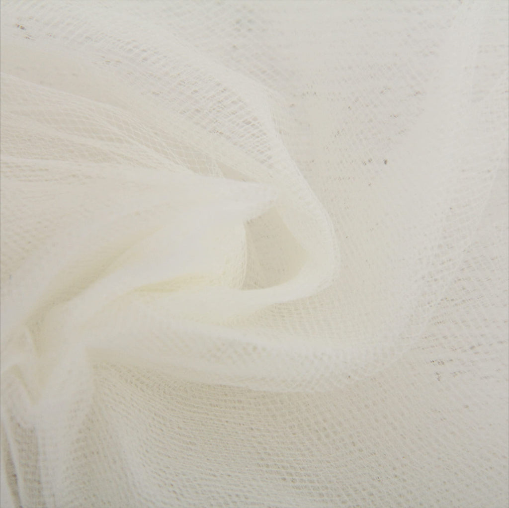 Ivory Tulle Bolt - 54" x 20 Yards, Soft Fabric