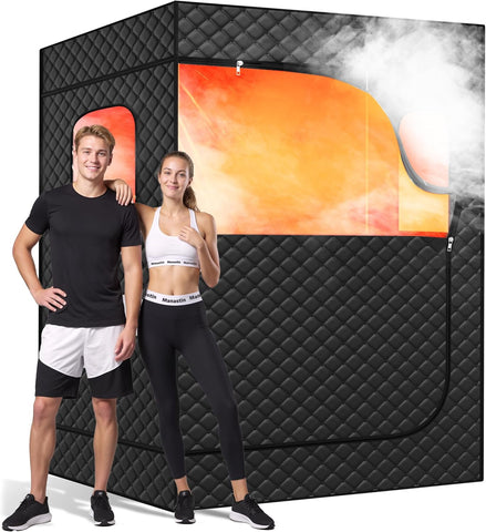 Manastin 2 Person Portable Steam Sauna for Home