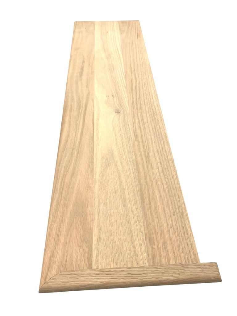 Stair Treads with Return (Red Oak, 54" X 11-1/2" X 1")