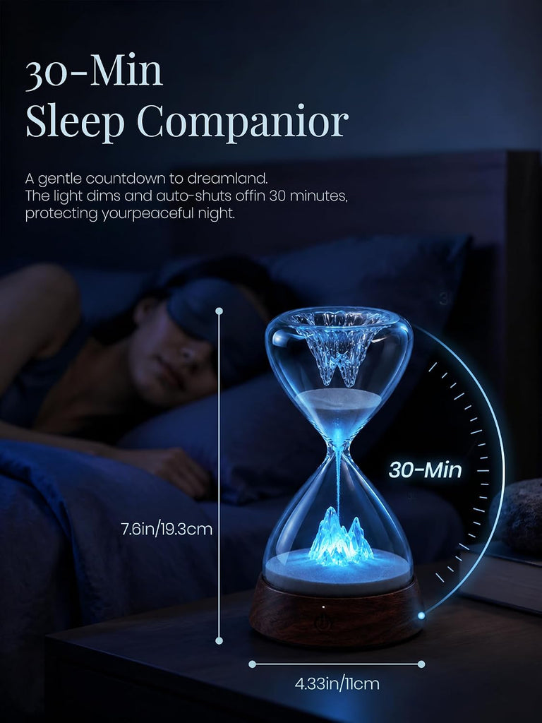 Hourglass Bedside Lamp, Ambient Decor Light