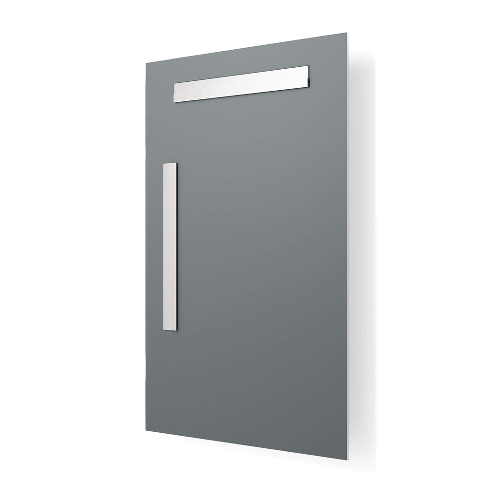 Frameless Rectangle Mirror, 24" x 36" Bathroom Wall Mirror w/Pencil Polished Edge