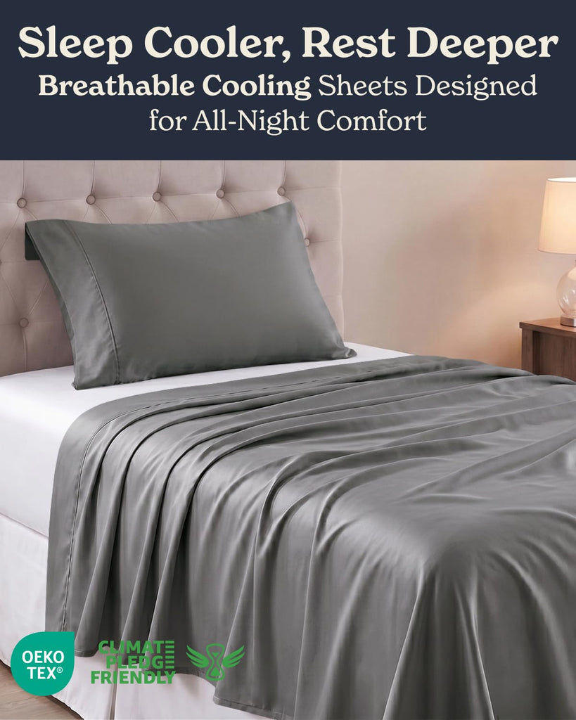 Twin 3 Piece Cooling Sheet Set for Hot Sleepers