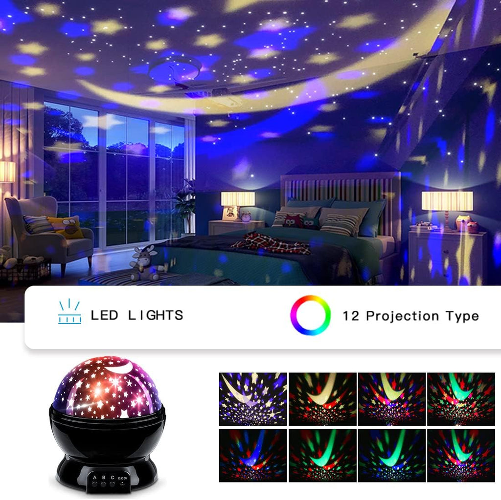 Kid Night Light Projector for Boy | Car Nightlight Star Projector for Kids