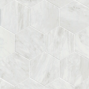 Modulo Alba 11 in. x 13 in. Matte Porcelain Hexagon Tile Flooring