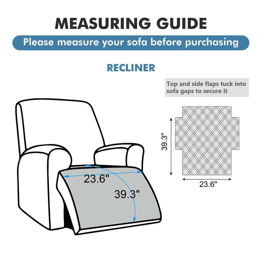 Waterproof Recliner Chair Cover for Pets Non Slip Washable Sofa Protector