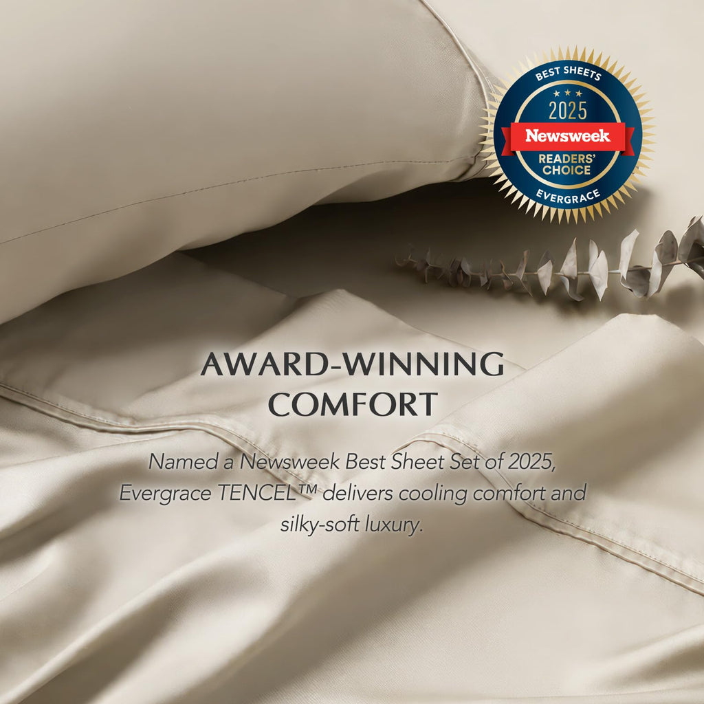 TencelTM Sheet Set, Breathable & Cooling, Cal.King, Bone
