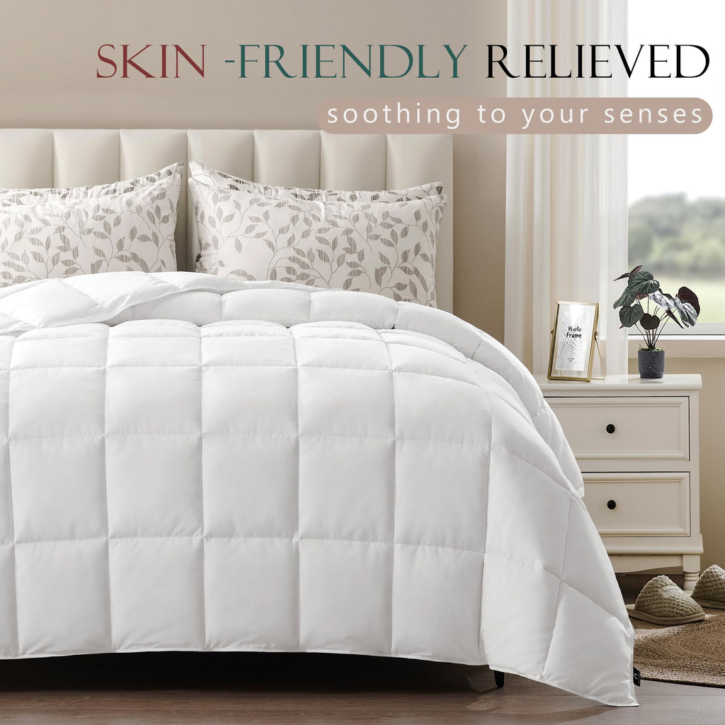 Lightweight Duvet Insert Oversized King, Thin Comforter 120x98