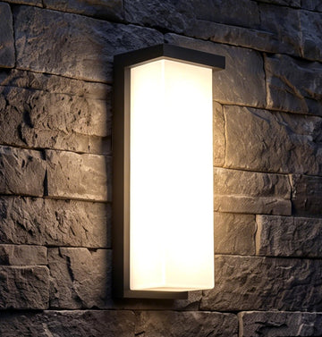 14 Inch Outdoor Wall Light, 22W LED Wall Sconce, Hardwired, ETL Listed