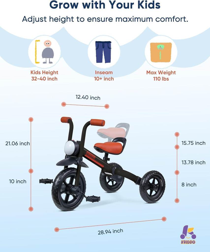 In-1 Foldable Balance Bike and Toddler Tricycle for 2 to 5 Years