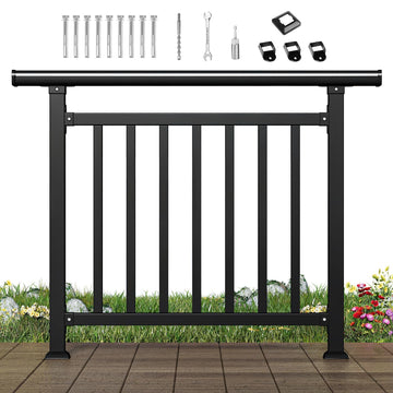 Horizontal Deck Railing Kit, 40" H x 50" W Deck Railing Kit
