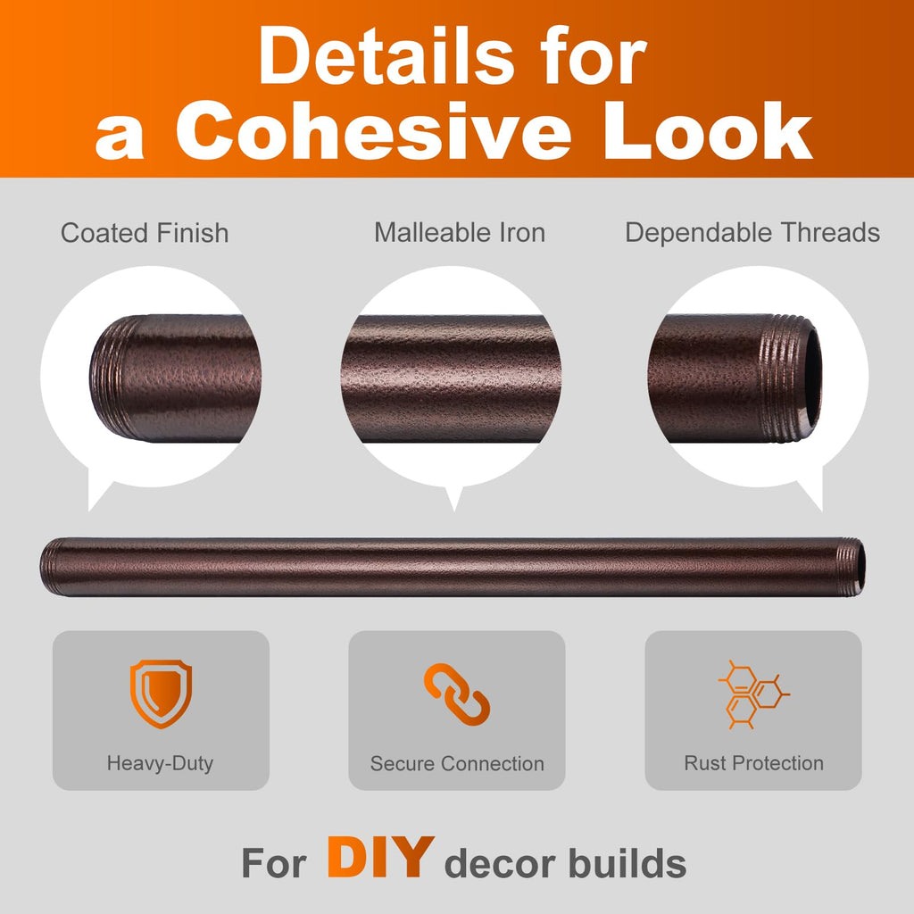 Staircase Handrails, Wall Hand Railing, Bronze, 6FT