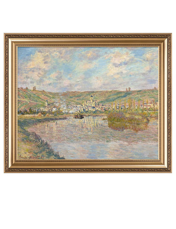 Claude Monet Wall Art Framed, Late Afternoon 1880, Image Size 30x24 in