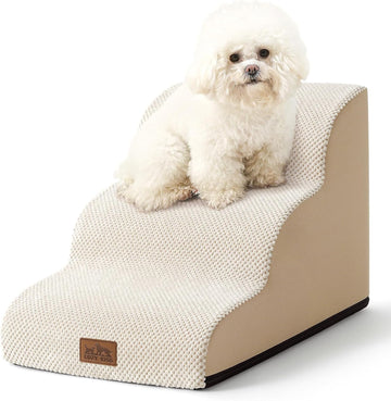 Dog Stair for Small Dog 15.7" H, 3 Step Pet Ramp for Couch