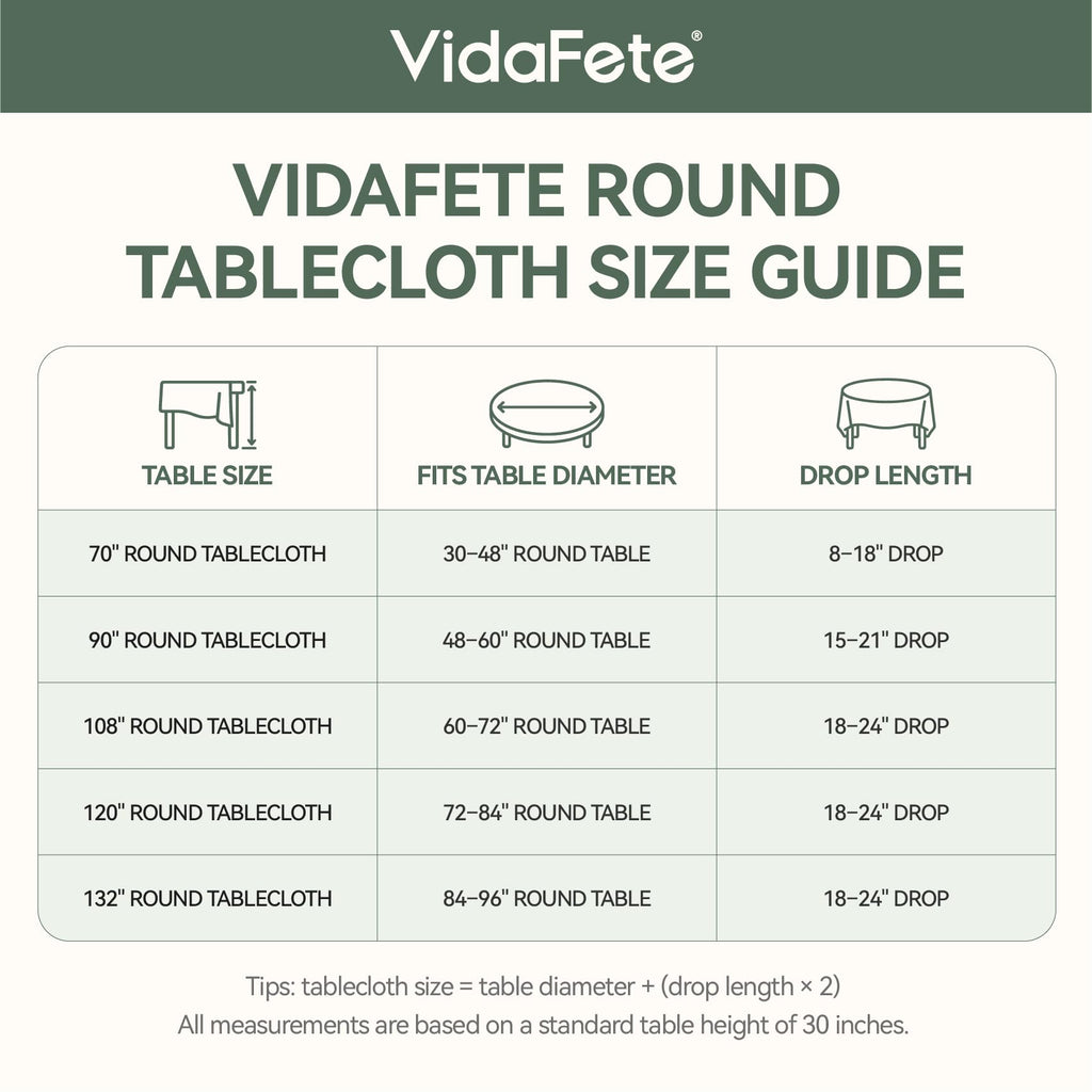 Classic Series 10 Pack 70inch Round Polyester Table Cloth, Black