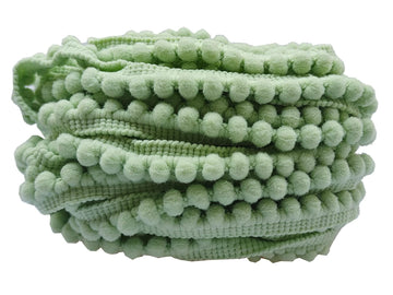 Mini Pom Pom Trim 8 Yards 5mm Ball Fringe Trim for Sewing Accessory Decoration DIY Crafts (Light Turquoise 1742)